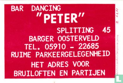 Bar Dancing "Peter"