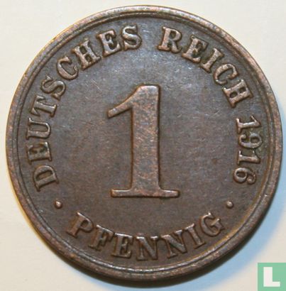 Duitse Rijk 1 pfennig 1916 (A) - Afbeelding 1