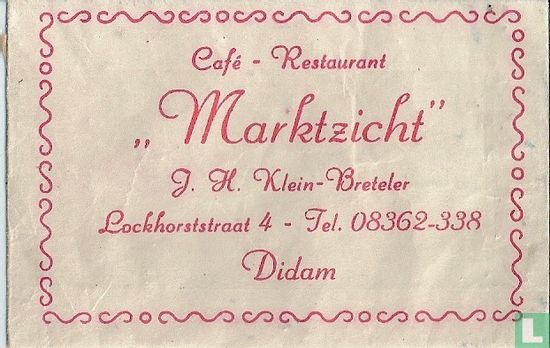 Café - Restaurant "Marktzicht" - Afbeelding 1