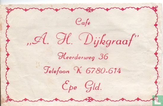 Café "A.H. Dijkgraaf" - Afbeelding 1