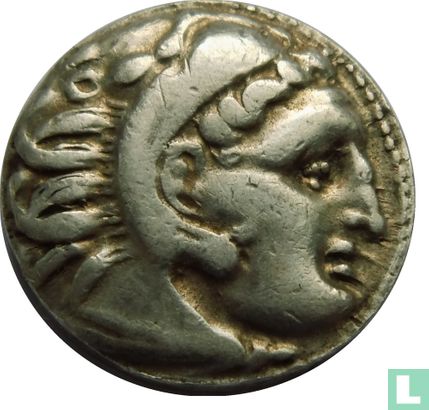 Königreich Makedonien-AR Drachme Alexander der große Kolophon 319-310 v. Chr.. - Bild 1