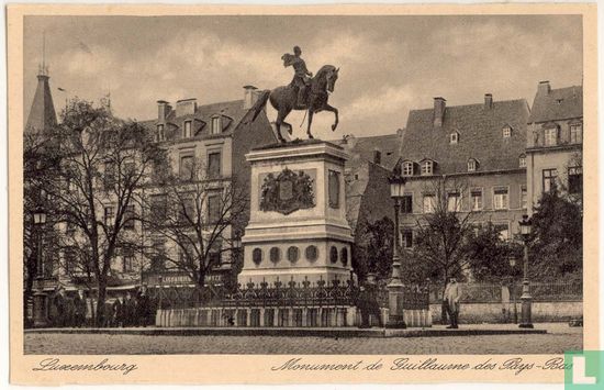 Luxembourg : Monument de Guillaume des Pays-Bas ('30)