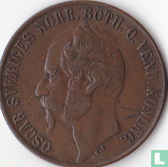 Zweden 5 öre 1858 (1858/7) - Afbeelding 2