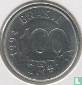 Brazil 100 cruzeiros reais 1994 - Image 1