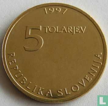 Slowenien 5 Tolarjev 1997 "250th anniversary Birth of Žiga Zois" - Bild 1