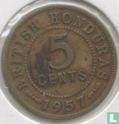 British Honduras 5 cents 1957 - Image 1