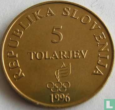 Slowenien 5 Tolarjev 1996 "Centenary Modern Olympic Games" - Bild 1