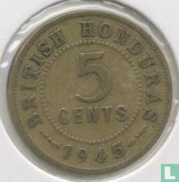 British Honduras 5 cents 1945 - Image 1