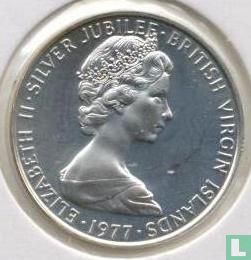 Britse Maagdeneilanden 5 cents 1977 (PROOF) "25th anniversary Accession of Queen Elizabeth II" - Afbeelding 1