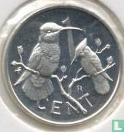 Britse Maagdeneilanden 1 cent 1977 (PROOF) "25th anniversary Accession of Queen Elizabeth II" - Afbeelding 2