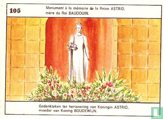 Gedenkteken ter herinnering van Koningin Astrid moeder van Koning Boudewijn