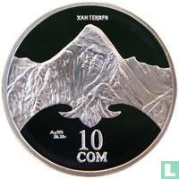 Kirgizië 10 som 2001 (PROOF) "10th Anniversary of Republic" - Afbeelding 2