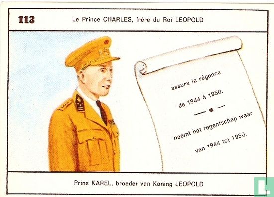 Prins Karel, broeder van Koning Leopold