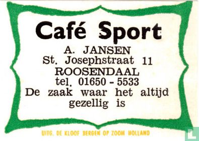 Café Sport - A. Jansen