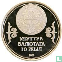 Kirghizistan 10 som 2003 (BE) "10th anniversary of national currency" - Image 1