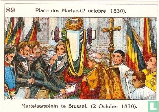 Martelaarsplein te Brussel. (2 October 1830)
