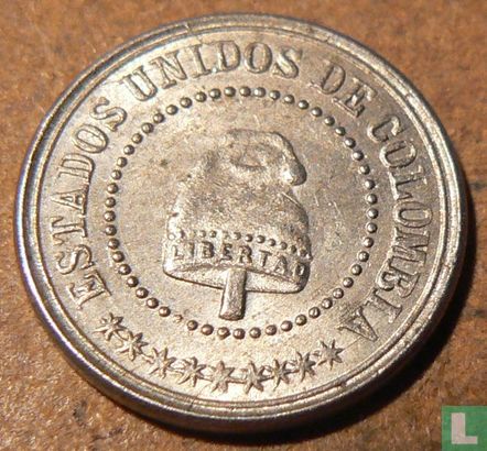 États-Unis de Colombie 2½ centavos 1881 (type 2) - Image 2