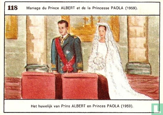 Het huwelijk van prins Albert en Princes Paola (1959)