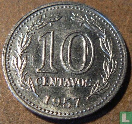 Argentinië 10 centavos 1957 - Afbeelding 1