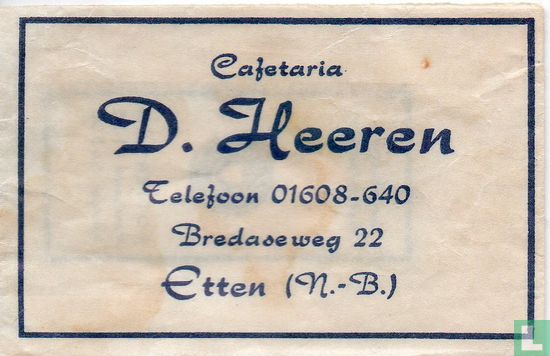 Cafetaria D. Heeren - Afbeelding 1