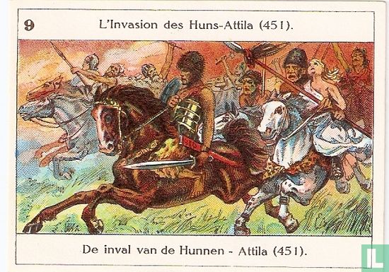 De inval van de Hunnen - Attila (451)