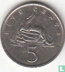 Jamaika 5 Cent 1989 - Bild 2