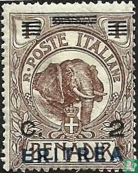Briefmarken Italienisch-Somaliens, mit doppeltem Aufdruck