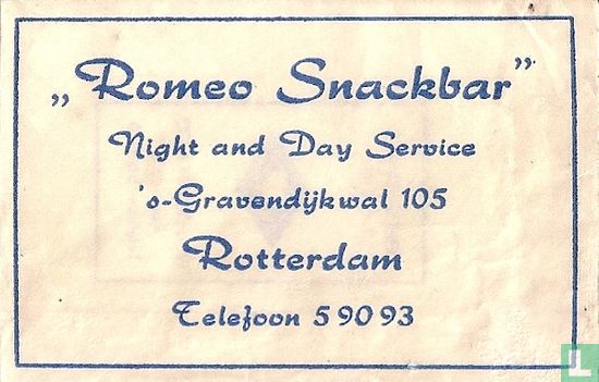 "Romeo Snackbar" - Afbeelding 1