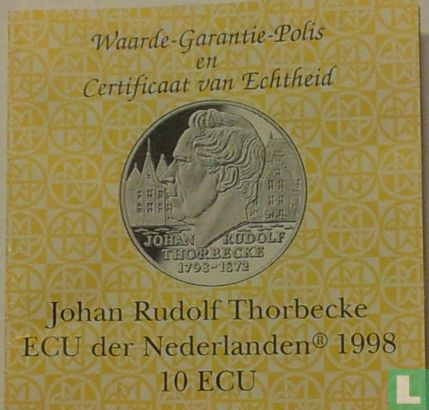 Nederland 10 ecu 1998 "Johan Rudolf Thorbecke" - Afbeelding 3