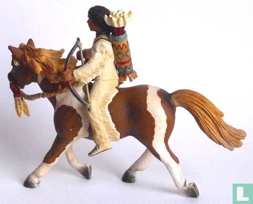 Indianerjunge auf Pony - Afbeelding 2