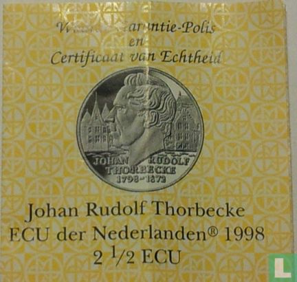 Nederland 2½ ecu 1998 "Johan Rudolf Thorbecke" - Afbeelding 3