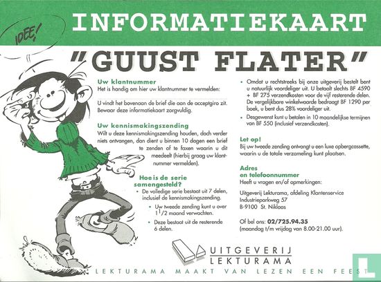 Guust Flater - Informatiekaart