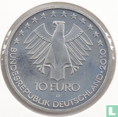 Allemagne 10 euro 2010 "175th anniversary of German Railways" - Image 1