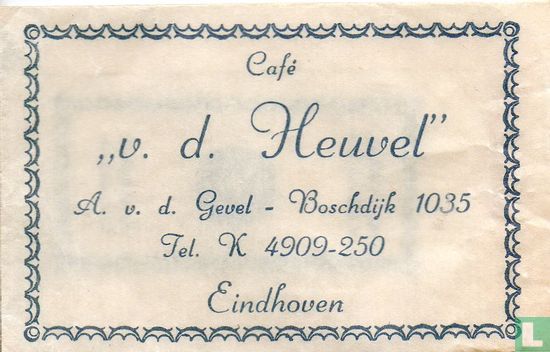 Cafe "v.d. Heuvel" - Afbeelding 1