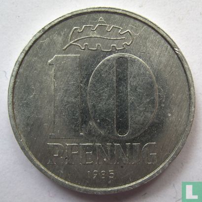 RDA 10 pfennig 1985 - Image 1