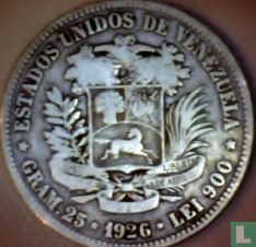 Venezuela 5 bolívares 1926 - Afbeelding 1