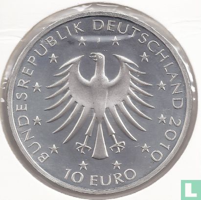 Duitsland 10 euro 2010 "200th anniversary of the birth of Robert Schumann" - Afbeelding 1