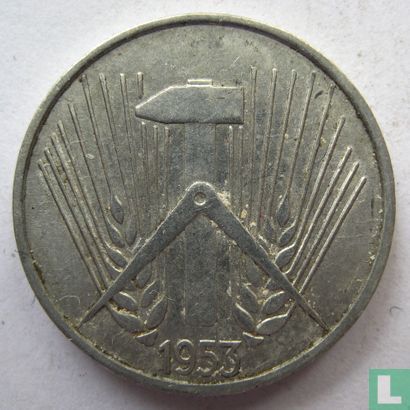 RDA 5 pfennig 1953 (A) - Image 1