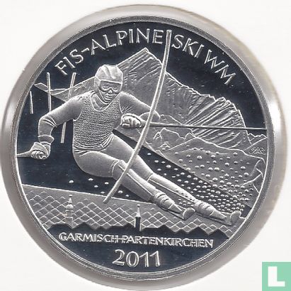 Germany 10 euro 2010 (PROOF - G) "2011 World Alpine Ski Championships in Garmisch - Partenkirchen" - Image 2
