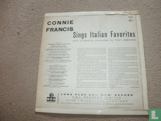 Connie Francis sings italian favourites - Image 2