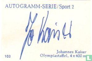 Johannes Kaiser, Olympiastaffel, 4 x 400 m
