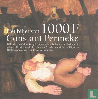 Biljet 1000 F - Constant Permeke - Image 1