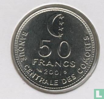 Comores 50 francs 2001 - Image 1