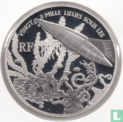 France 1½ euro 2005 (PROOF) "100th anniversary Death of Jules Verne - 20.000 leagues under the sea" - Image 2