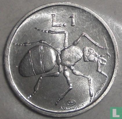 San Marino 1 lira 1974 "Ant" - Afbeelding 2