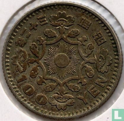 Japan 100 yen 1957 (year 32) - Image 1