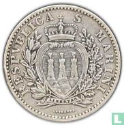 San Marino 1 Lira 1898 - Bild 2
