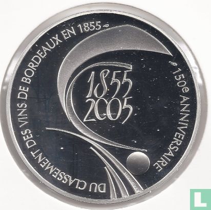 France 1½ euro 2005 (PROOF) "150th anniversary Bordeaux wines classification" - Image 1