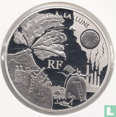 Frankreich 1½ Euro 2005 (PP) "100th anniversary Death of Jules Verne - from the Earth to the Moon" - Bild 2