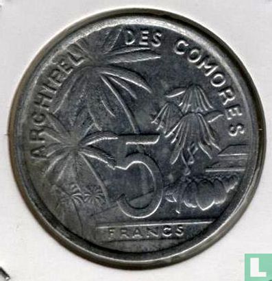 Comores 5 francs 1964 - Image 2
